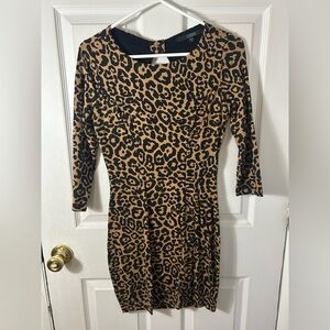 GUESS Leopard Body Slim Dress